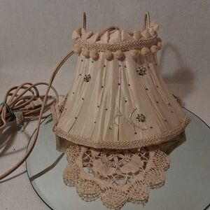 Over Bed Headboard Lampshade with Embellishments
